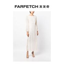 Ms Rexos Coco bright sheet adorned with extra-long dress FARFETCH Fat Chic