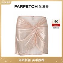 Lady JADE Swim metal feel mini wrapping type half body skirt FARFETCH hair chic