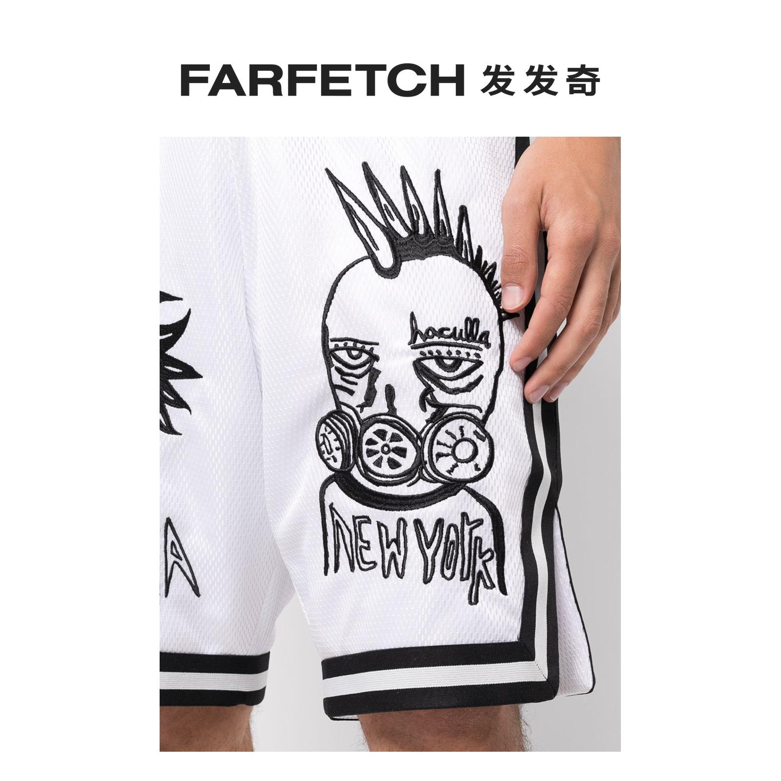 [Final Sale]Haculla男士Face Off 印花篮球短裤FARFETCH发发奇 - 图3