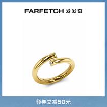 Ms. Pragnell 18K Gold Eclipse staggered design diamond ring FARFETCH Fat Chic