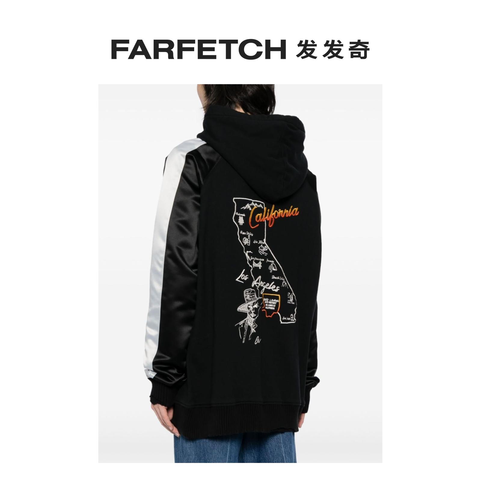 Greg Lauren男士Souvenir刺绣连帽衫FARFETCH发发奇-图2