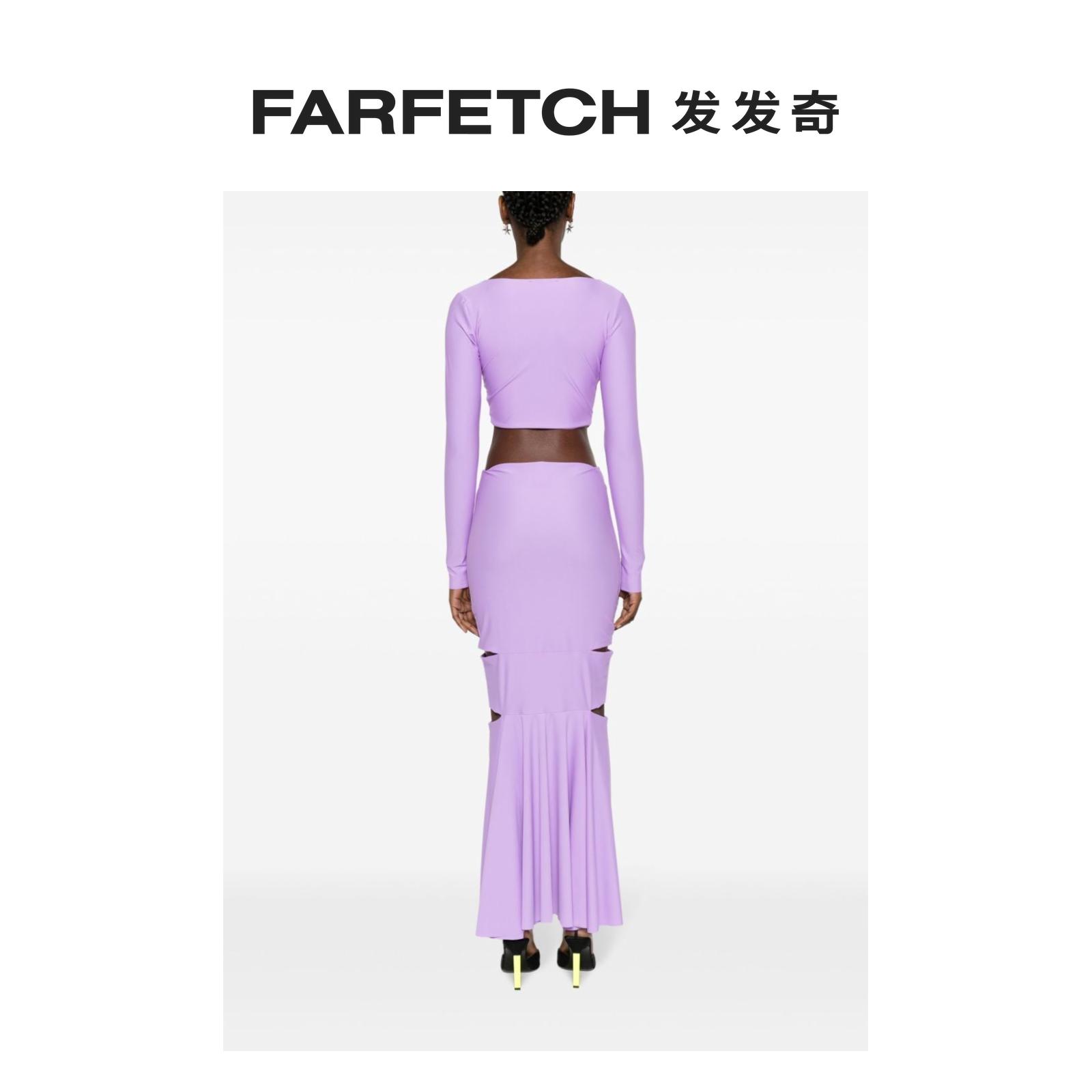 Atu Body Couture女士镂空褶饰上衣与半身裙套装FARFETCH发发奇 - 图2