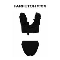 Lady Maygel Coronels lotus leaf side bikini suit FARFETCH hair chic