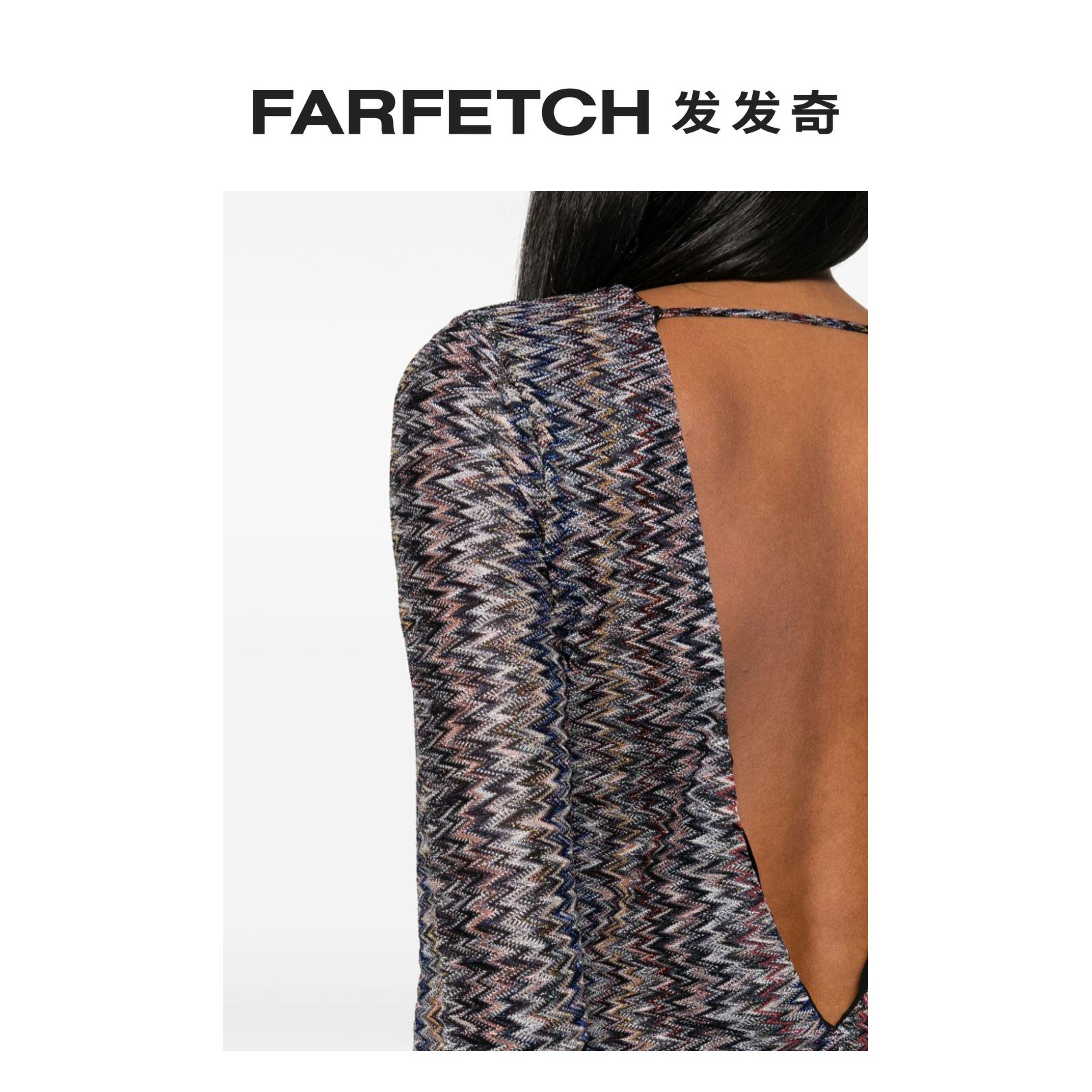 Missoni女士Z字形图案编织超长连衣裙FARFETCH发发奇 - 图3