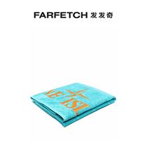 Stone Island men and women generic logo printed towel FARFETCH Fat Chic