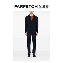 Eleventy mens bubble yarn double-row buttoned suit suit FARFETCH hair chic