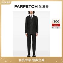 Polo Ralph Lauren Mens double-row buttoned fine striped wool suit suit FARFETCH hair chic