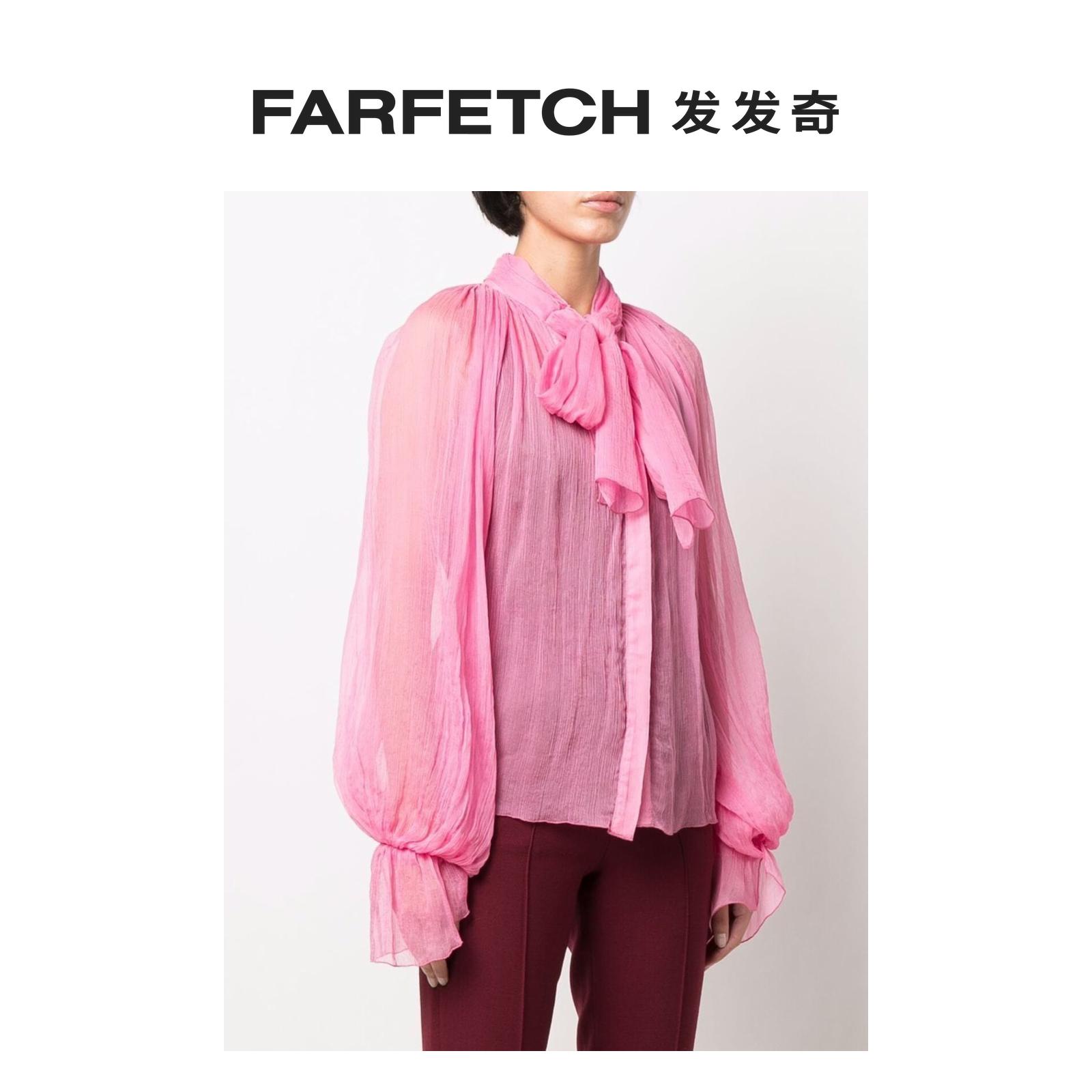 Atu Body Couture女士半透明蝴蝶结领罩衫 FARFETCH发发奇 - 图1