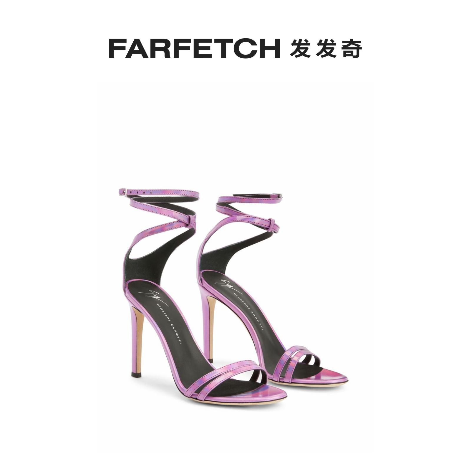 [Final Sale]Giuseppe Zanotti女士Catia 高跟皮质凉鞋 FARFETCH - 图0