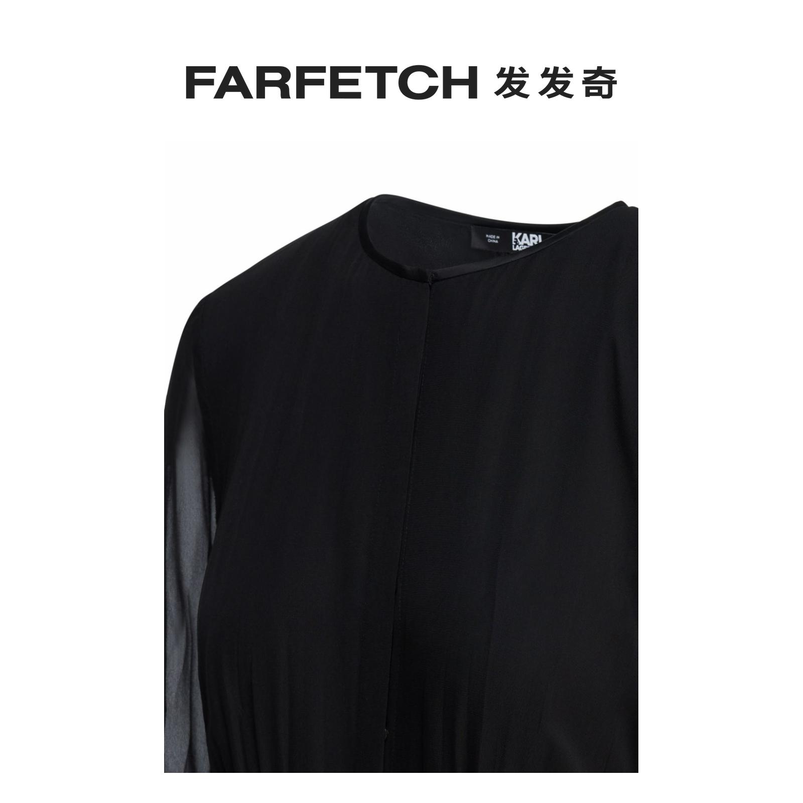 Karl Lagerfeld女士logo织带超长连衣裙FARFETCH发发奇 - 图3