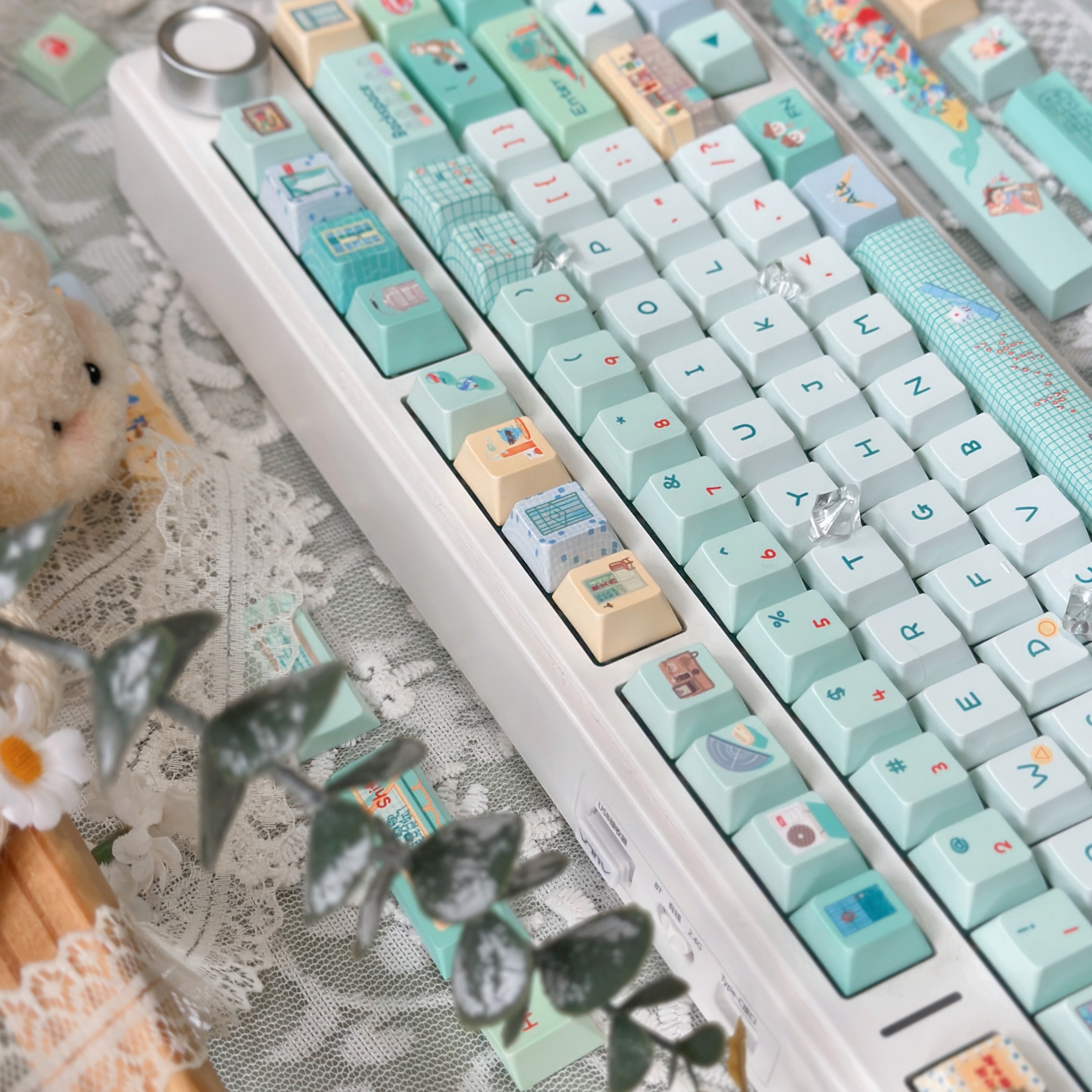 wy外设千禧年键帽五面热升华PBT材质新原厂个性可爱适配机械键盘 - 图3