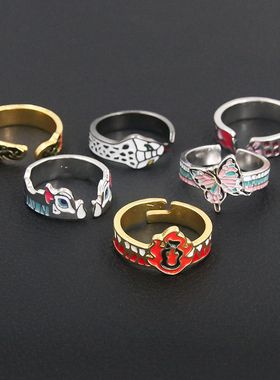 动漫周边鬼灭之刃戒指祢豆子饰品