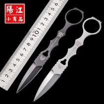 Yangjiang Outdoor Small Knife Integrated Keel Butterfly Straight Knife Mini Knife Practicing Knife anti-body field courtship Tactical Short Knife