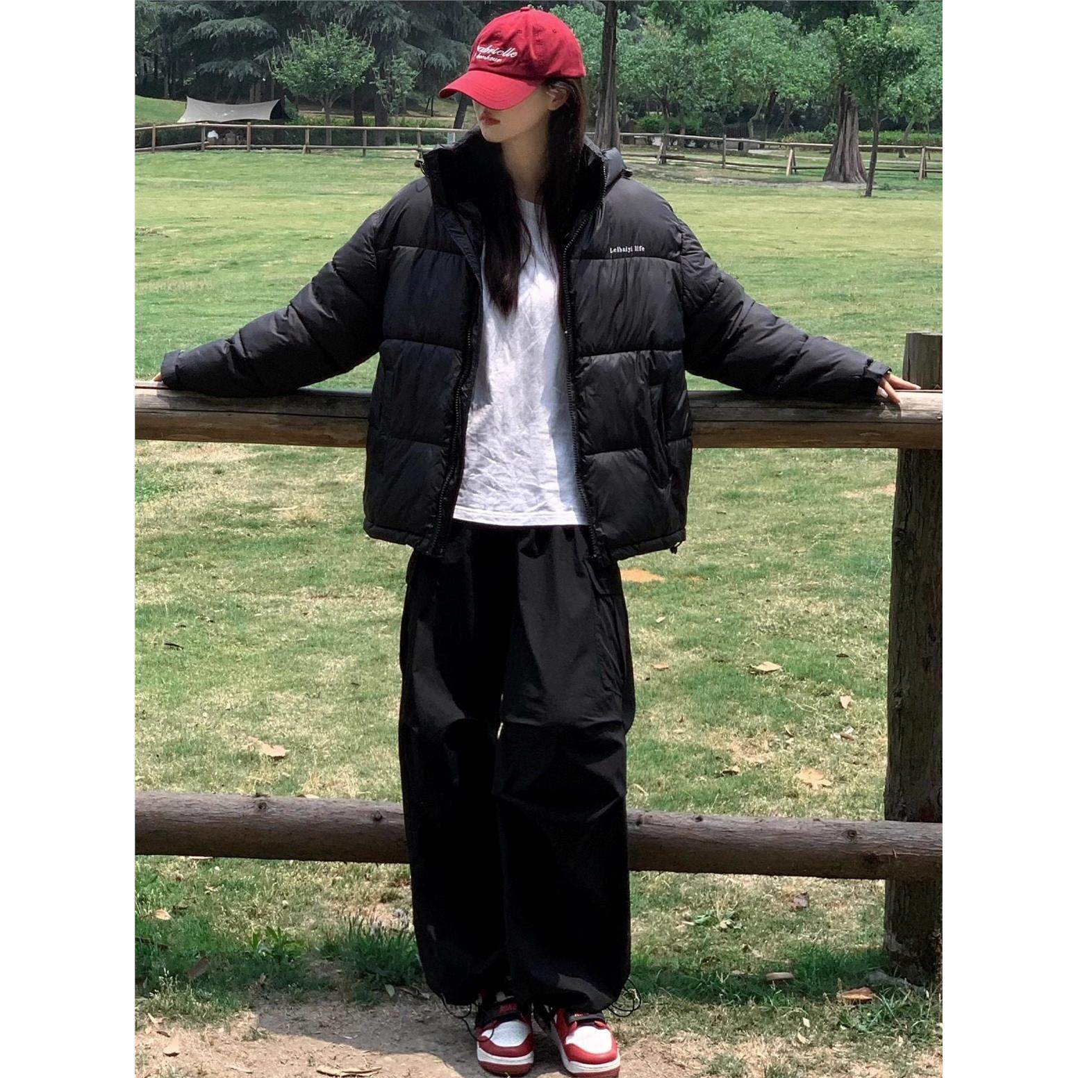 2025冬季新款棉服女短款棉袄连帽加厚宽松面包服外套学生棉衣情侣,淘宝优惠券,粉丝福利购,淘宝优惠卷