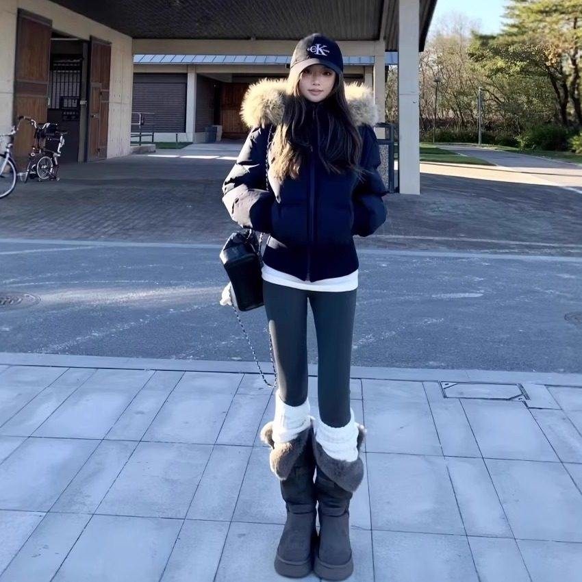 2025冬季新款粉色毛领羽绒棉服短款收腰显瘦百搭减龄保暖棉袄外套,淘宝优惠券,粉丝福利购,淘宝优惠卷