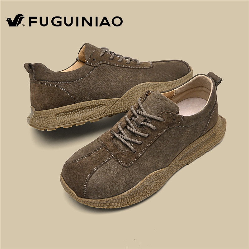 富贵鸟男鞋2026新款冬季旅游户外登山耐磨复古头层牛皮高端运动鞋,淘宝优惠券,粉丝福利购,淘宝优惠卷