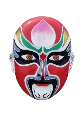 玻璃钢大型京剧脸谱摆件变脸人物面具京剧火锅店装饰模型戏曲创意