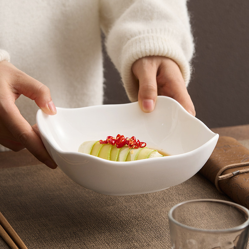 高级感酒店特色冷菜碗商用甜品碗沙拉碗餐厅专用陶瓷汤碗点心小碗,淘宝优惠券,粉丝福利购,淘宝优惠卷