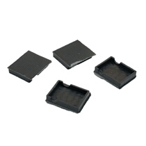 Block Doors And Windows Mat Glass Two Pieces Of Plastic Cushion Pad High Block Four Anti-Slip Block Boglass Connected Plastic Steel Y Mat Mounting Lift