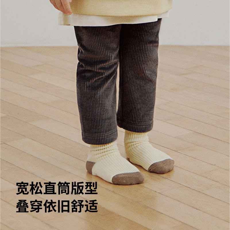 Konny超暖加绒螺纹打底裤 宝宝外出时尚加厚舒适休闲裤,淘宝优惠券,粉丝福利购,淘宝优惠卷