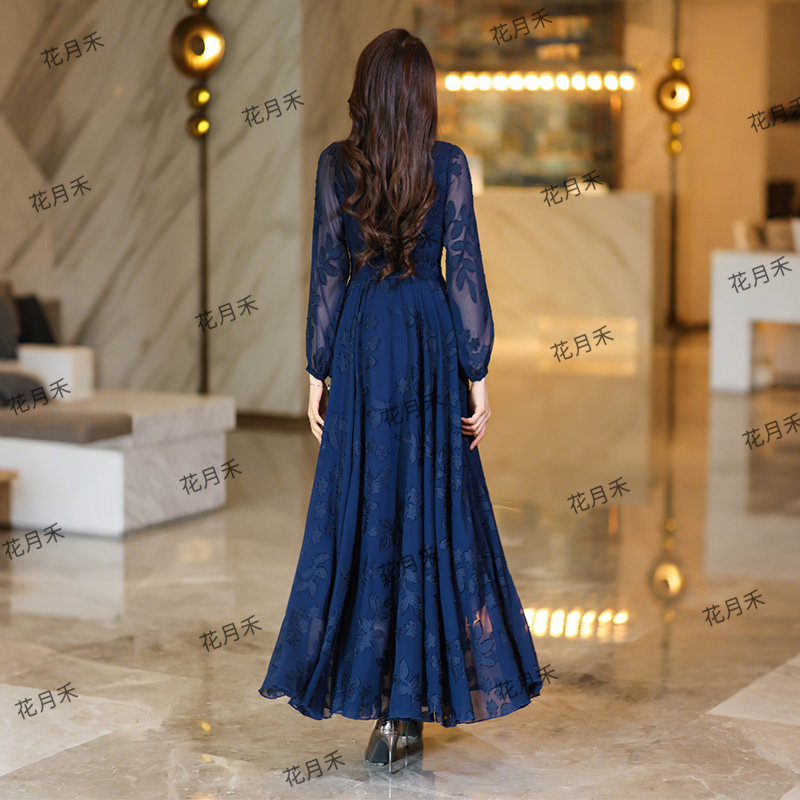 2025年春秋冬优雅气质大摆裙小个子连衣裙旅游长裙雪纺裙沙滩裙子,淘宝优惠券,粉丝福利购,淘宝优惠卷