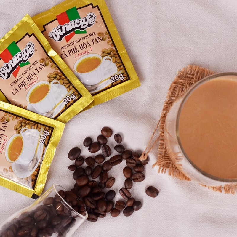 越南原装进口特浓威拿咖啡480g三合一速溶咖啡粉提神正品24袋装 - 图1