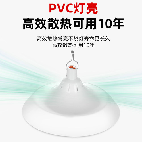 新国标充电式生鲜灯充电款灯泡夜市摆摊熟食灯卤菜卤肉专用灯暖光 - 图2