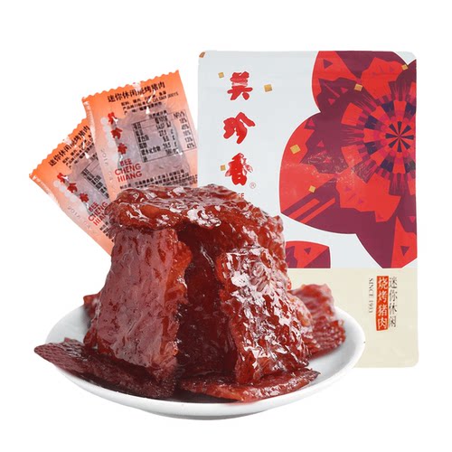美珍香猪肉脯肉干迷你休闲烧烤猪肉200g*1办公室早餐解饿小吃零食 - 图3
