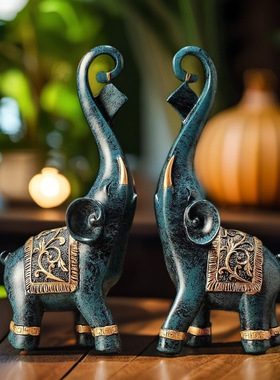 【热卖款】大象玄关摆件客厅电视酒柜家居装饰品房间开业创意礼物