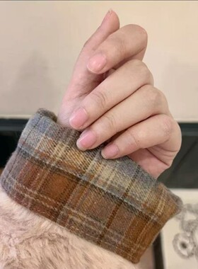 日式双面袖套隐形羽绒服女上班耐脏神器冬季上班专用高级感护袖子