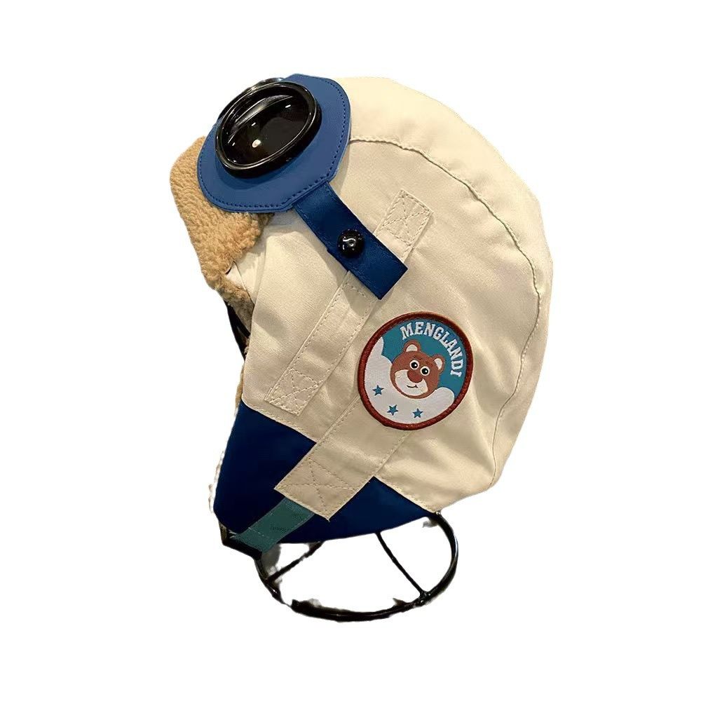 韩国儿童帽子飞行员帽子男童雷锋帽女孩宝宝护耳保暖灯芯帽秋冬季,淘宝优惠券,粉丝福利购,淘宝优惠卷