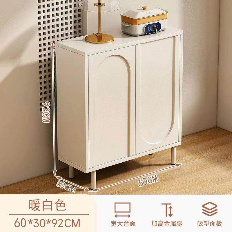 轻奢奶油风餐边柜靠墙一体储物柜客厅茶水柜边柜家用置物柜五斗柜,淘宝优惠券,粉丝福利购,淘宝优惠卷