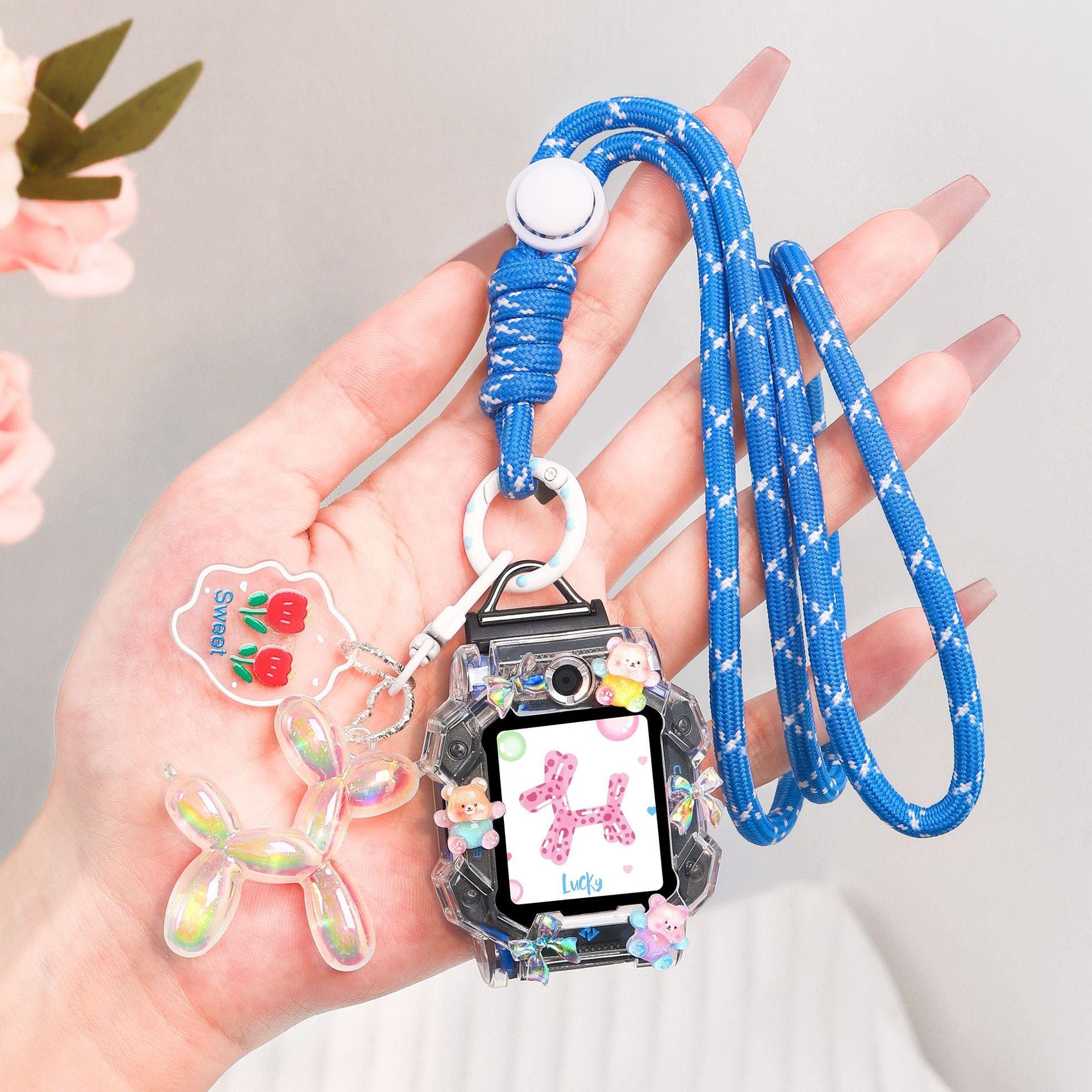 适用小天才电话手表W2305AC表带Z8A挂脖绳Z7S卡通Z6S保护壳套Z6D - 图2