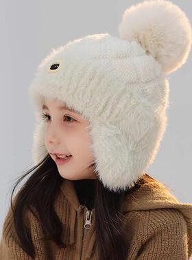 针织帽女孩毛线帽中大童