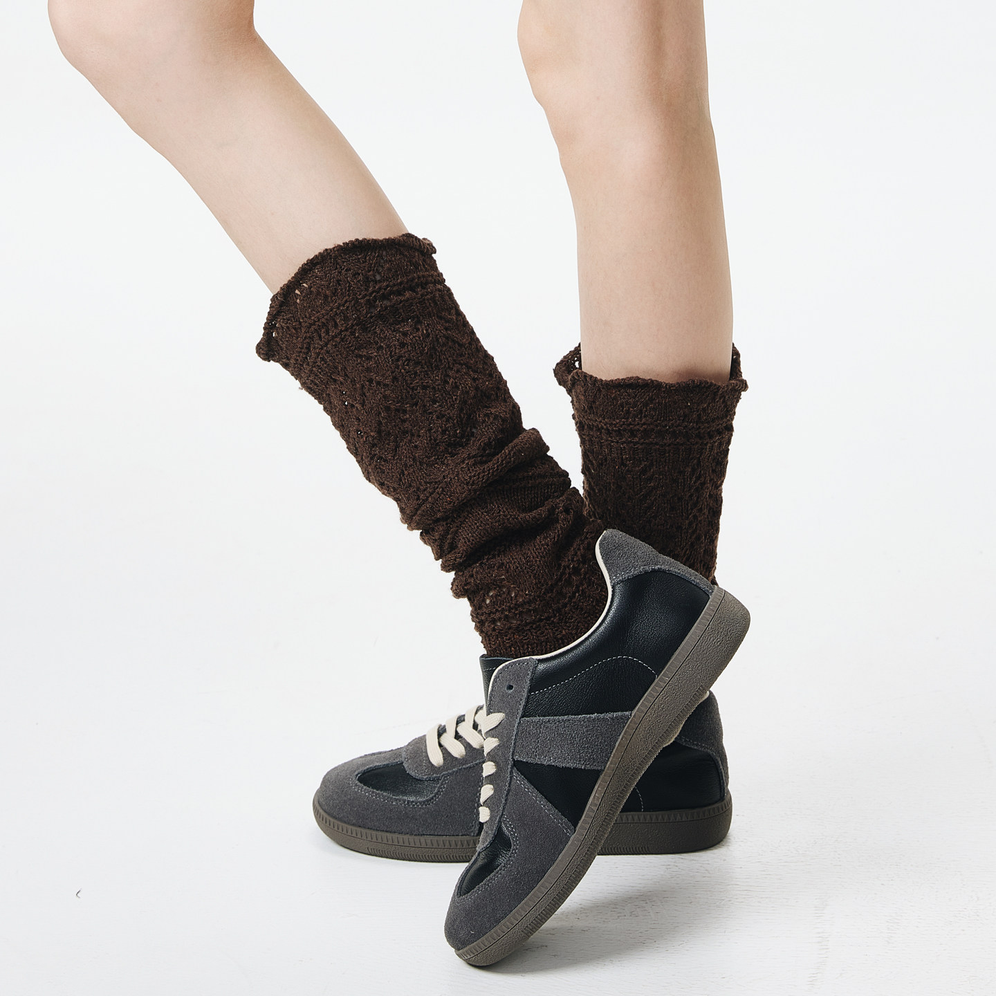 堆堆袜子女秋冬季保暖复古浮雕小腿袜针织镂空jk花边长筒袜春秋款,淘宝优惠券,粉丝福利购,淘宝优惠卷