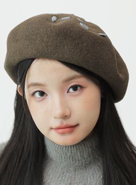 日本CA4LA原版艺术九标贝雷帽女