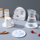 High temperature resistant melamine plate and bowl light luxury storage box heat insulation pad