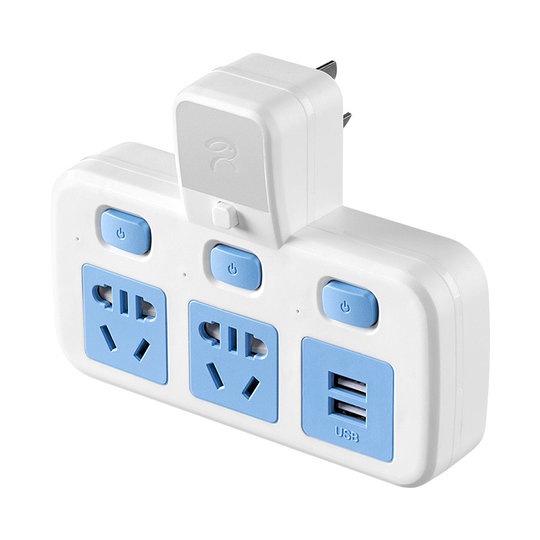 Household socket pure copper core converter socket night light USB independent switch multi-function one-turn multi-position socket