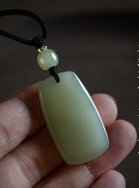 平安无事高品质无事牌和田玉吊坠