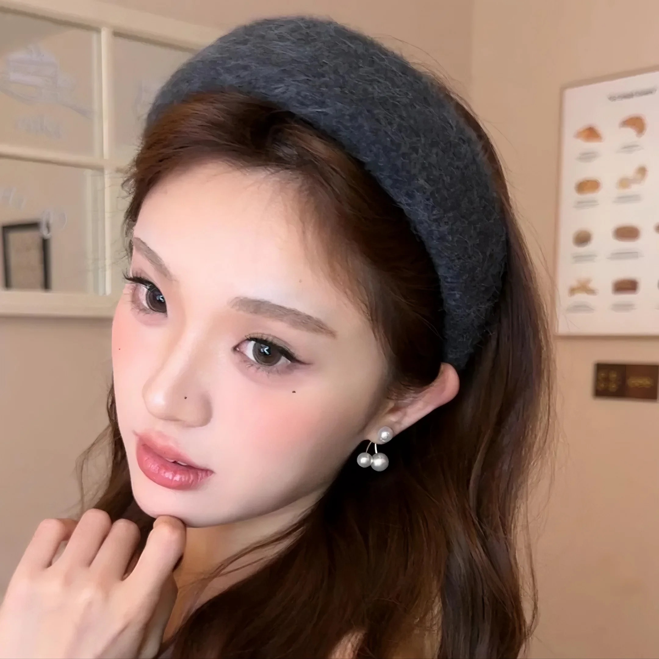 last kiss 细毛绒宽边发箍女高级感洋气时尚头箍高颅顶巨好看发饰,淘宝优惠券,粉丝福利购,淘宝优惠卷