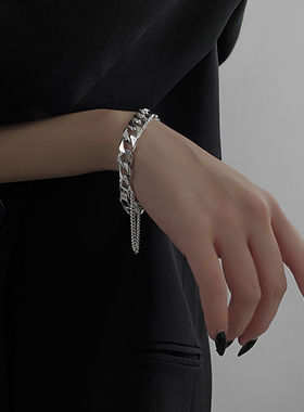 欧美自由古巴手链女生