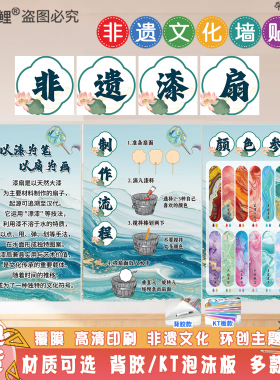 国风茶文化墙贴幼儿园小学定制