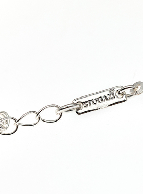 STUGAZI银色尖刺项链锁骨链