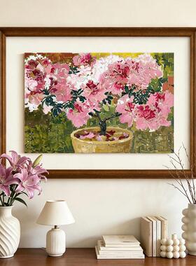 《春和景明》中古风玄关装饰画餐厅复古客厅卧室壁画艺术花卉挂画