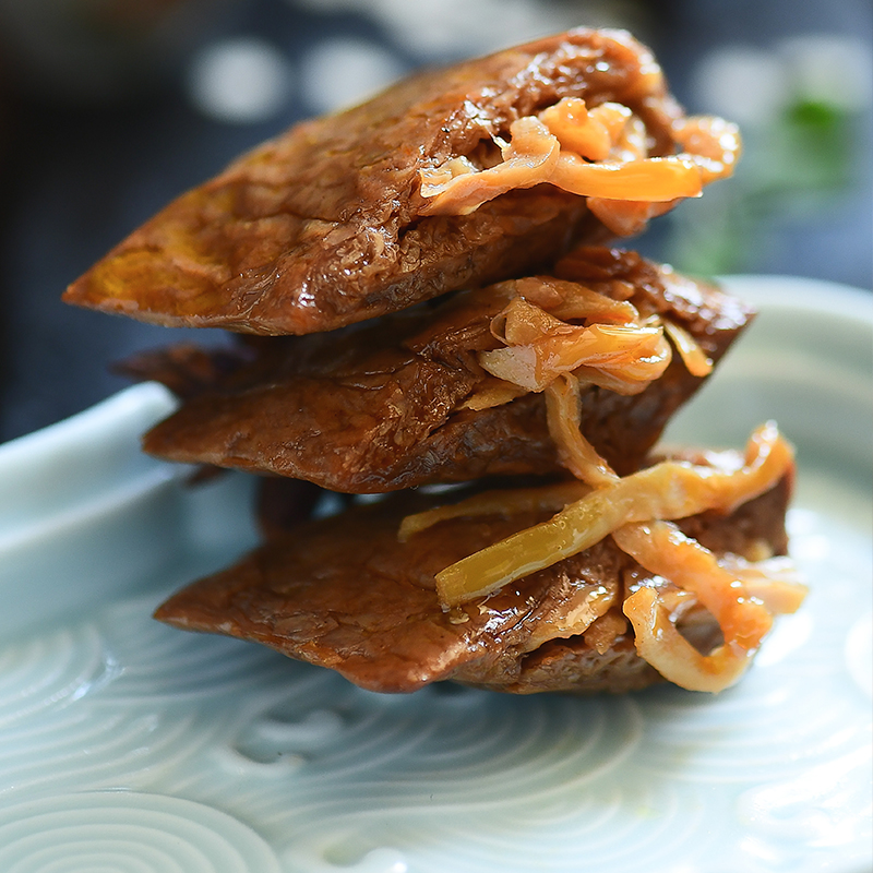 笋丝豆干笋夹烤肉豆干泡椒夹笋手撕零食素食肉豆脯豆腐干-图1