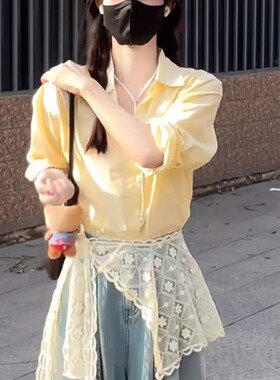 叠穿真的太美了叭！蕾丝花朵屁帘