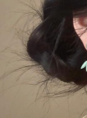 竹叶耳环高级清冷感耳饰女两戴