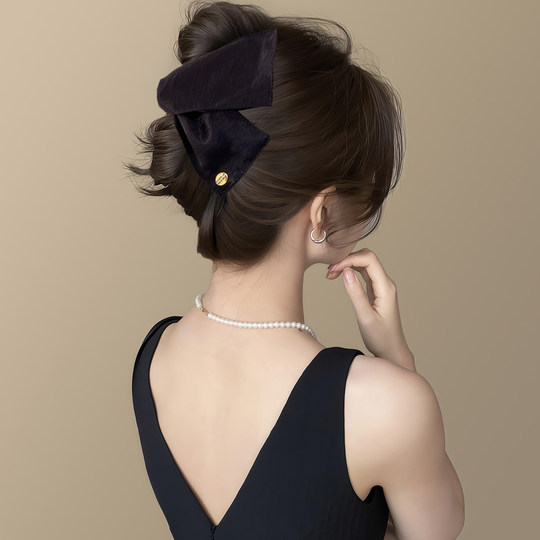 Elegant bright black ~ retro gold label triangle gripper