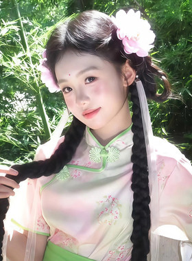 温婉凝芳~中华娘厨娘cos花朵发夹