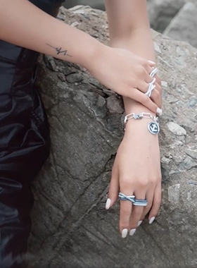 apmmonaco长方形简约戒指